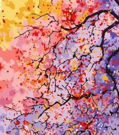 Scenery Of Colorful Trees Paint By Numbers