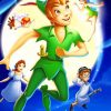 Flying Peter Pan paint by numbers