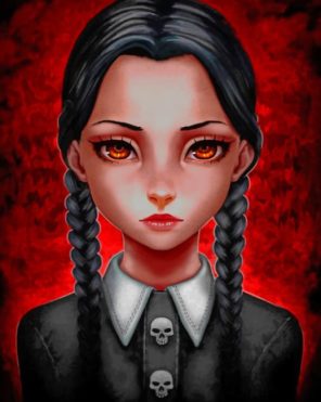 Wednesday Addams - NEW Paint By Numbers - PaintingByNumbers