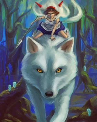 Princess Mononoke paint by numbers