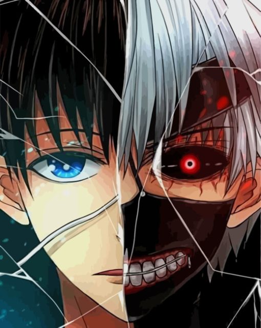 Tokyo Ghoul Ken Kaneki Paint by numbers