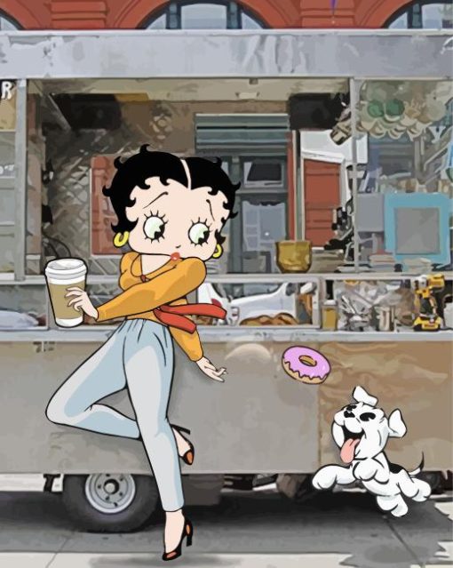 Betty Boop And Her Dog Paint By Numbers