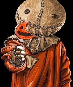 Sam Trick R Treat Halloween Paint by numbers