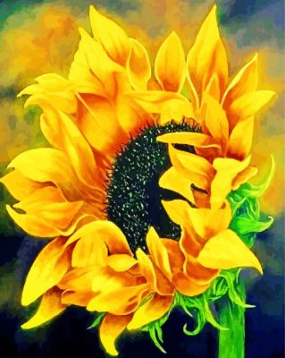 Blooming Sunflower Paint by numbers