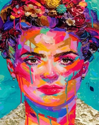 Colorful Frida Art Paint by numbers