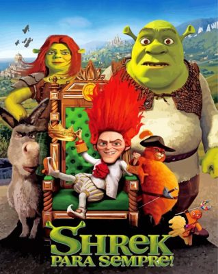 Shrek Movie Paint by numbers