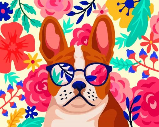 aesthetic-dog-weraing-glasses-paint-by-number