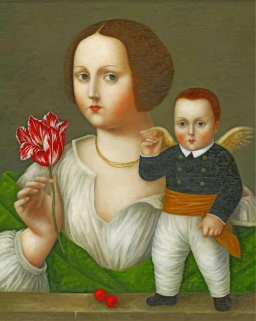 lady-with-tulipd-and-cupid-paint-by-numbers