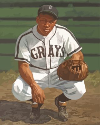 Josh Gibson Negro Paint by numbers