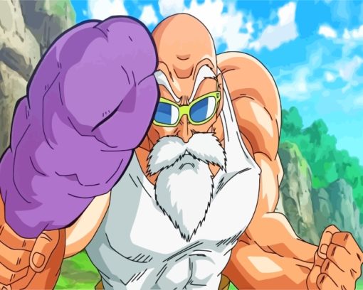 Master Roshi Paint by numbers