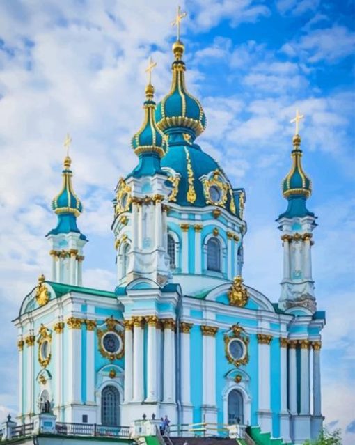 St-Andrews-Church-Kiev-Ukraine-paint-by-numbers