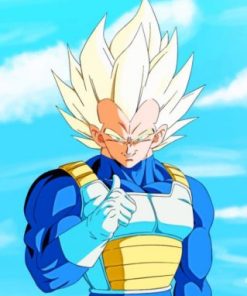 Vegeta Dragon Ball Paint by numbers