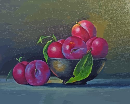 Still Life Plums paint by number