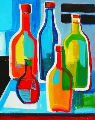 Abstract Bottles Paint By Numbers