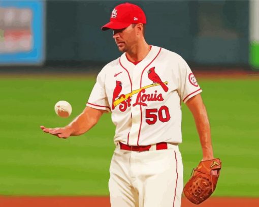 Adam Wainwright Baseball Player Paint By Numbers