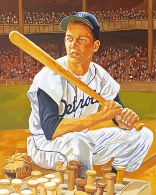 Al Kaline Mr Tiger Art Paint By Numbers