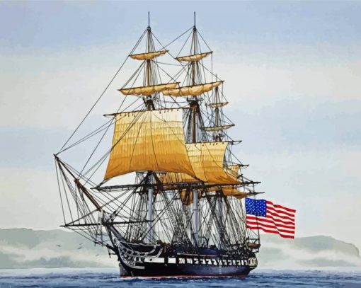 American Tall Ships Art Paint By Numbers