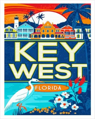 Florida Keys Poster Paint By Numbers