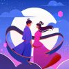 Romantic Chinese Lovers Paint By Numbers