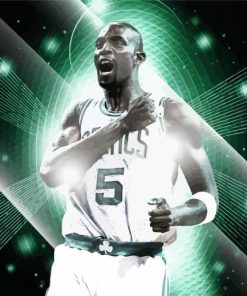 Professional Basketballer Kevin Garnett Paint By Numbers