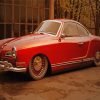 Red Volkswagen Karmann Ghia Paint By Numbers