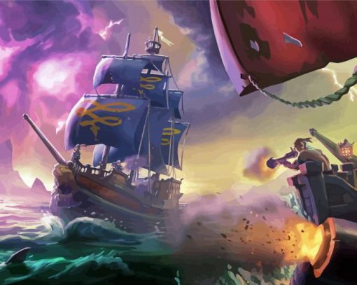 Sea Of Thieves Video Game Paint By Numbers