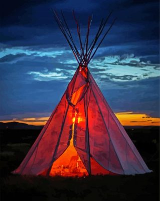 Southwestern Tipi Paint By Numbers