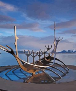 The Sun Voyager Sculpture Iceland Paint By Numbers