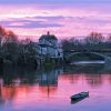 Chinon Bridge At Sunset Paint By Numbers