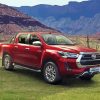 Red Toyota Hilux Paint By Numbers