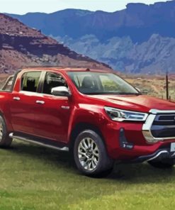 Red Toyota Hilux Paint By Numbers