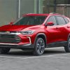 Red Chevrolet Tracker Car Paint By Numbers