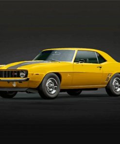 Yellow 69 Camaro Paint By Numbers
