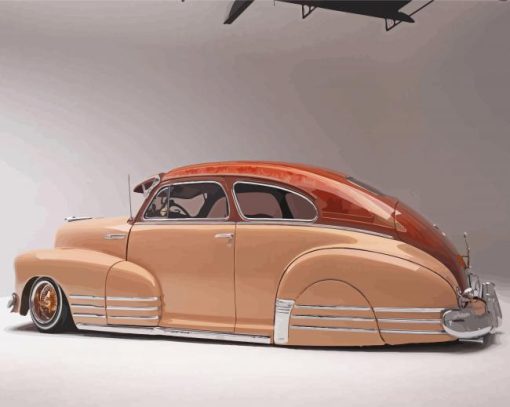 1947 Chevy Fleetline Vintage Car Paint By Numbers