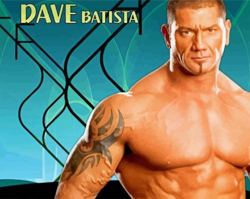 Actor Dave Batista Paint By Numbers