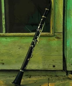 Black Clarinet Paint By Numbers