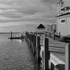 Black And White Chincoteague Pier Paint By Numbers