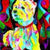 Colorful Westie Dog Art Paint By Numbers