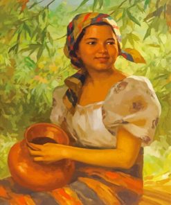 Dalagang Bukid By Fernando Amorsolo Paint By Numbers