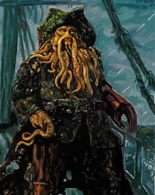 Davy Jones Pirates Of The Caribbean Paint By Numbers