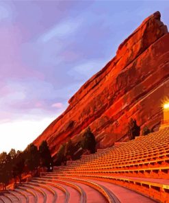 Denver Colorado Red Rocks Park And Amphitheatre Paint By Numbers