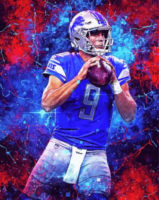 Detroit Lions Player Matthew Stafford Paint By Numbers