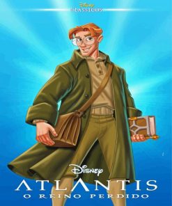 Disney Atlantis Milo Thatch Paint By Numbers