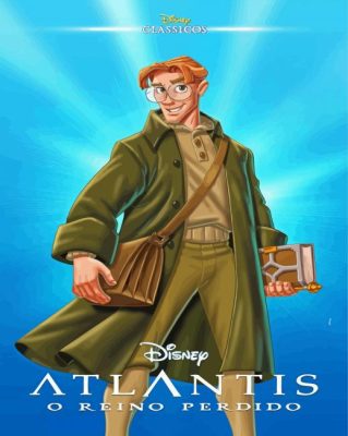 Disney Atlantis Milo Thatch Paint By Numbers