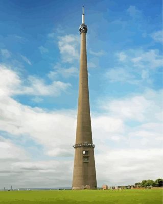 Emley Moor Tower Building Paint By Numbers