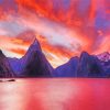 Fiordland At Sunset Paint By Number