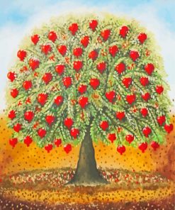 Garden Fruit Pomegranate Tree Paint By Numbers