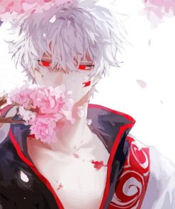 Gintama Character Gintoki Paint By Numbers