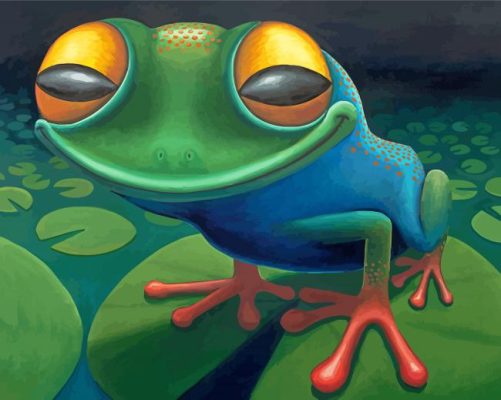 Happy Frog Paint By Numbers