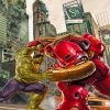 Hulk And Iron Man Fighting Paint By Numbers